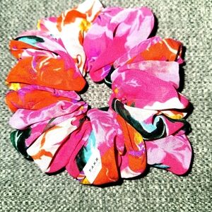 Colorful Floral Scrunchie